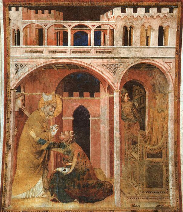 Simone Martini Miracle of Fire Spain oil painting art